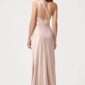 Jenny Yoo Lena Bridesmaid Dress, Satin, Color Petal - Size 10